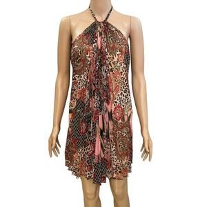 Frederick's of Hollywood Multicolor Halter Mini Dress Size XS